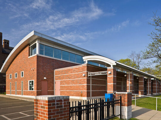 Exterior of Langston Hughes Branch