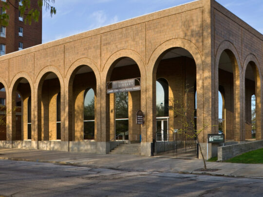 MLK Branch Entrance view from Stokes BLVD